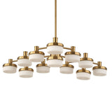 Wedge, 12 Lt LED Chandelier