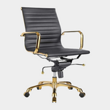 Eames Office Chair (Gold Frame) (Low Back)