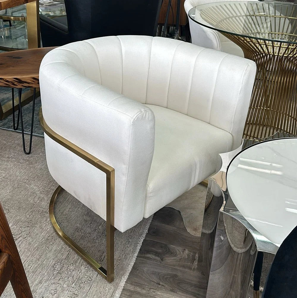 Shelbi Linen Lounge Chair