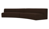 Naomi 2 Piece Concave Modular Sectional