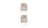 Fable Slipcover Dining Corner Chair