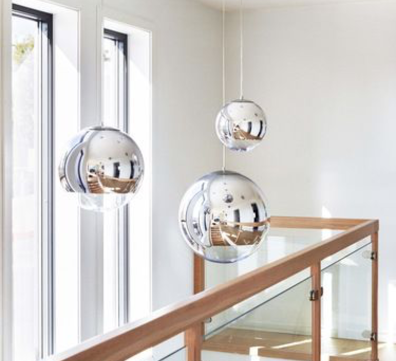 Sphere Chrome Pendant (14" Dia)