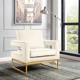 Noah Velvet Upholstered Accent Chair