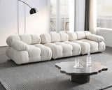 Calliope Bouclé Modular Sofa with Ottoman