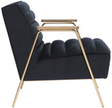 Woodford Velvet Upholstered Accent Chair