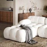 Calliope Bouclé Modular Sofa with Ottoman