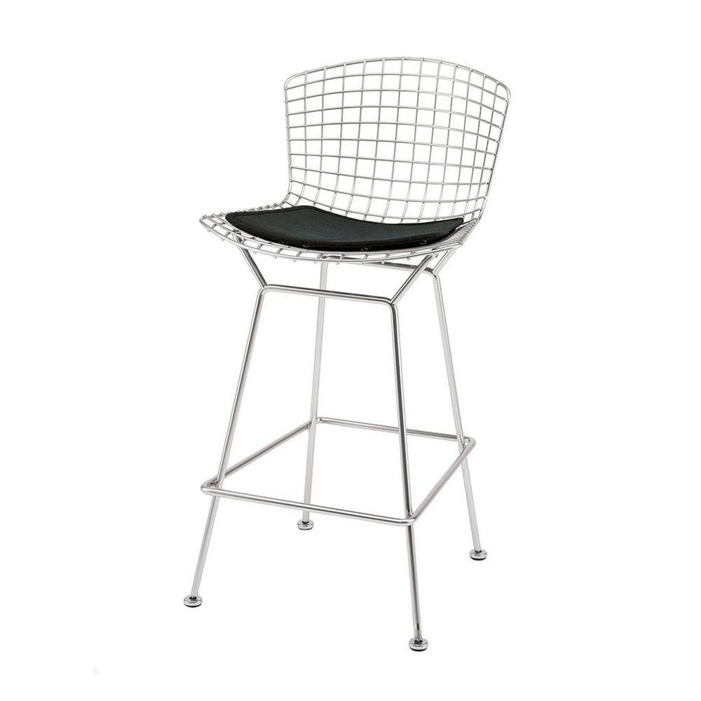 Bertoia Counter Stool  (Chrome/ Black)