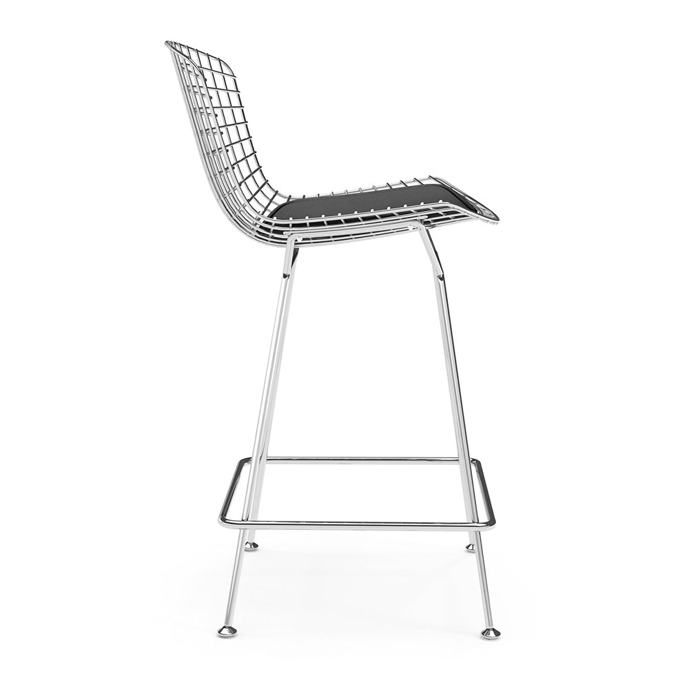 Bertoia Counter Stool  (Chrome/ Black)