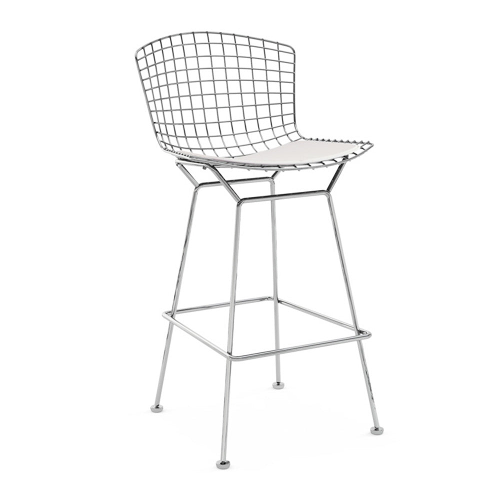 Bertoia Counter Stool  (Chrome/ Black)