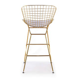 Bertoia Counter Stool (Gold/White)