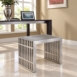 Gridiron Stainless Steel Bench (brushed)