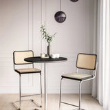 Cane Cantilever Counter Stool