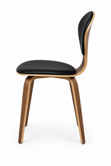 Molded Plywood Waist Chair (Upholstered)