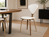 Molded Plywood Waist Chair (Upholstered)