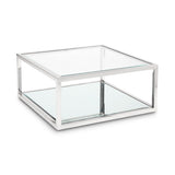 Chris Mirror Chrome Coffee Table