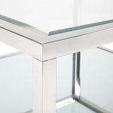Chris Mirror Chrome Coffee Table