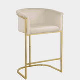 Modern arm kanye Velvet Counter Stool