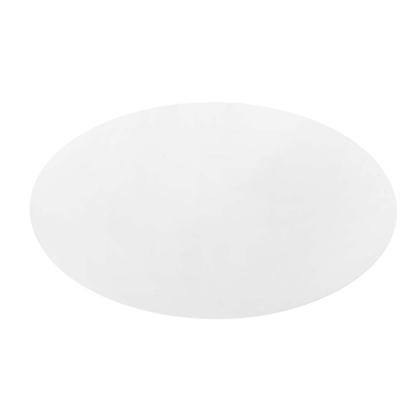 Oval Shiny MDF 30" H x 78"W x 48" D