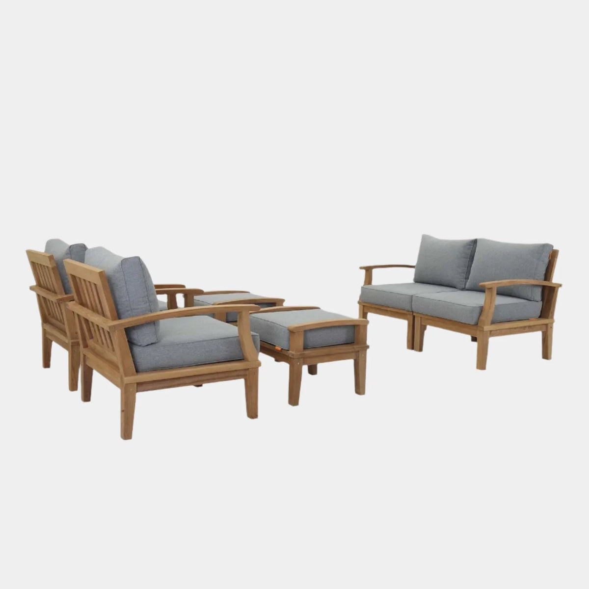 Marina 6 Piece Outdoor Patio Teak Set