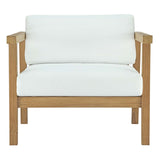 Bayport 8 Piece Outdoor Patio Teak Set in Natural White