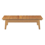 Bayport 8 Piece Outdoor Patio Teak Set in Natural White