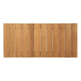 Bayport 8 Piece Outdoor Patio Teak Set in Natural White