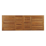 Marina Extendable Outdoor Patio Teak Dining Table in Natural