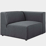 Mingle Fabric Right-Facing Sofa in Gray