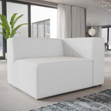 Mingle Fabric Right-Facing Sofa in Gray