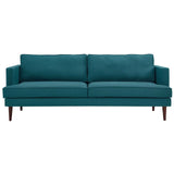 Agile Upholstered Fabric Sofa in Teal