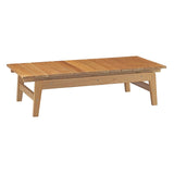 Bayport 8 Piece Outdoor Patio Teak Set in Natural White