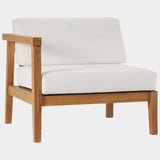 Bayport Outdoor Patio Teak Wood Left-Arm Chair