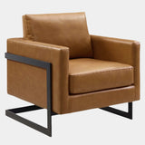 Posse Vegan Leather Accent Chair
