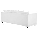 Avalon Slipcover Fabric Sofa in White