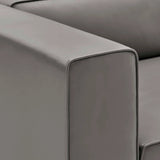 Mingle Vegan Leather Left-Arm Chair