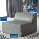 Mingle Vegan Leather Armless Chair