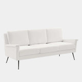 Chesapeake Fabric Sofa in Black White