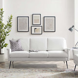 Chesapeake Fabric Sofa in Black White