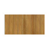 Meadow Outdoor Patio Teak Wood Coffee Table in Natural Taupe