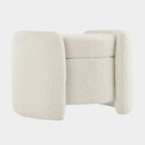 Nebula Boucle Upholstered Ottoman