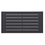 Tahoe Outdoor Patio Powder-Coated Aluminum Coffee Table in Gray