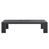 Tahoe Outdoor Patio Powder-Coated Aluminum Coffee Table in Gray