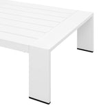 Tahoe Outdoor Patio Powder-Coated Aluminum Coffee Table in Gray