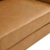Corland Leather Loveseat in Tan