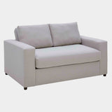 Avendale Linen Blend Loveseat in Flint Gray Linen Blend