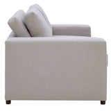 Avendale Linen Blend Loveseat in Flint Gray Linen Blend