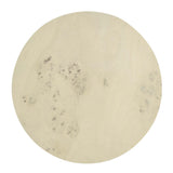 Cosmos 16" Round Burl Wood Side Table