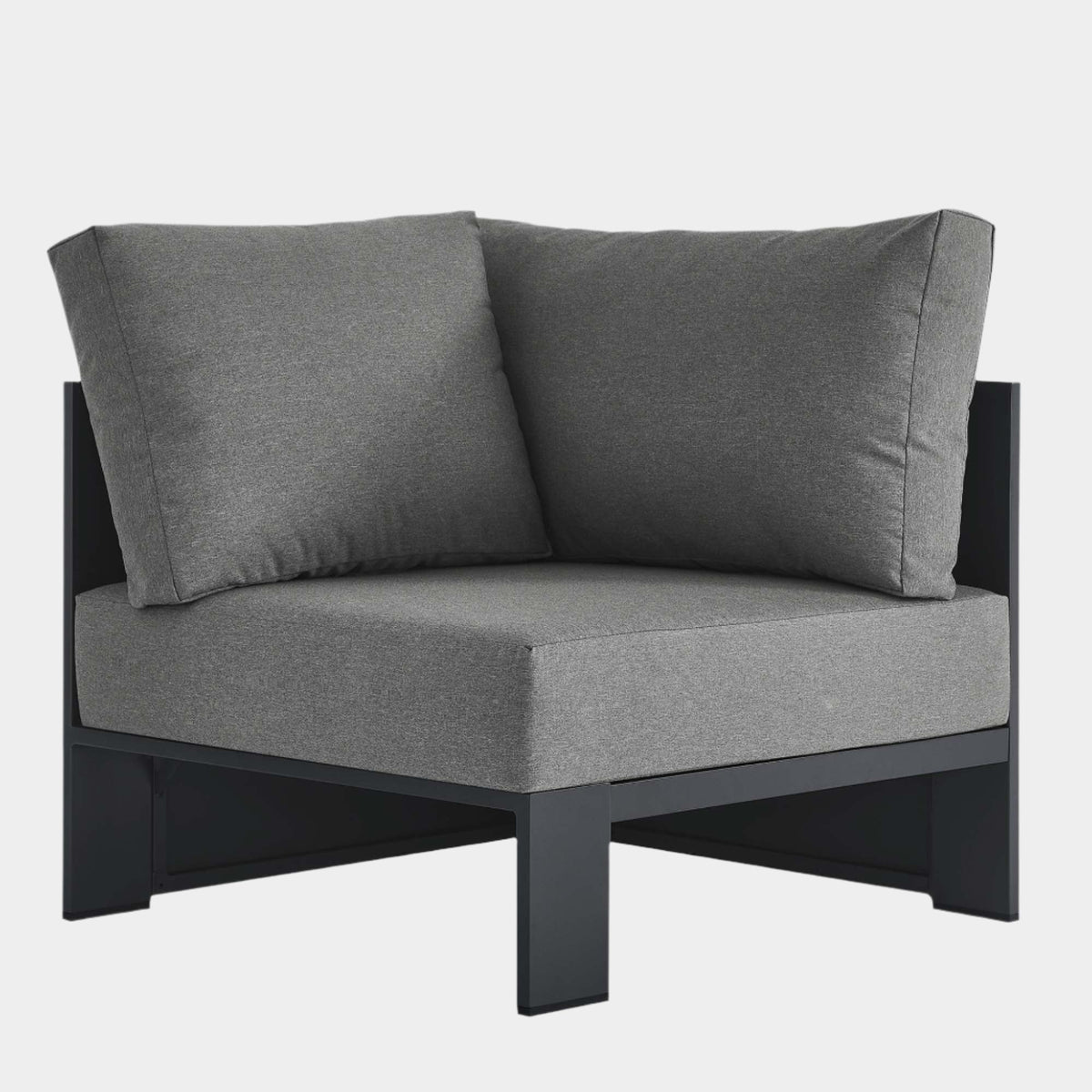 Tahoe Outdoor Patio Powder-Coated Aluminum Modular Corner Chair