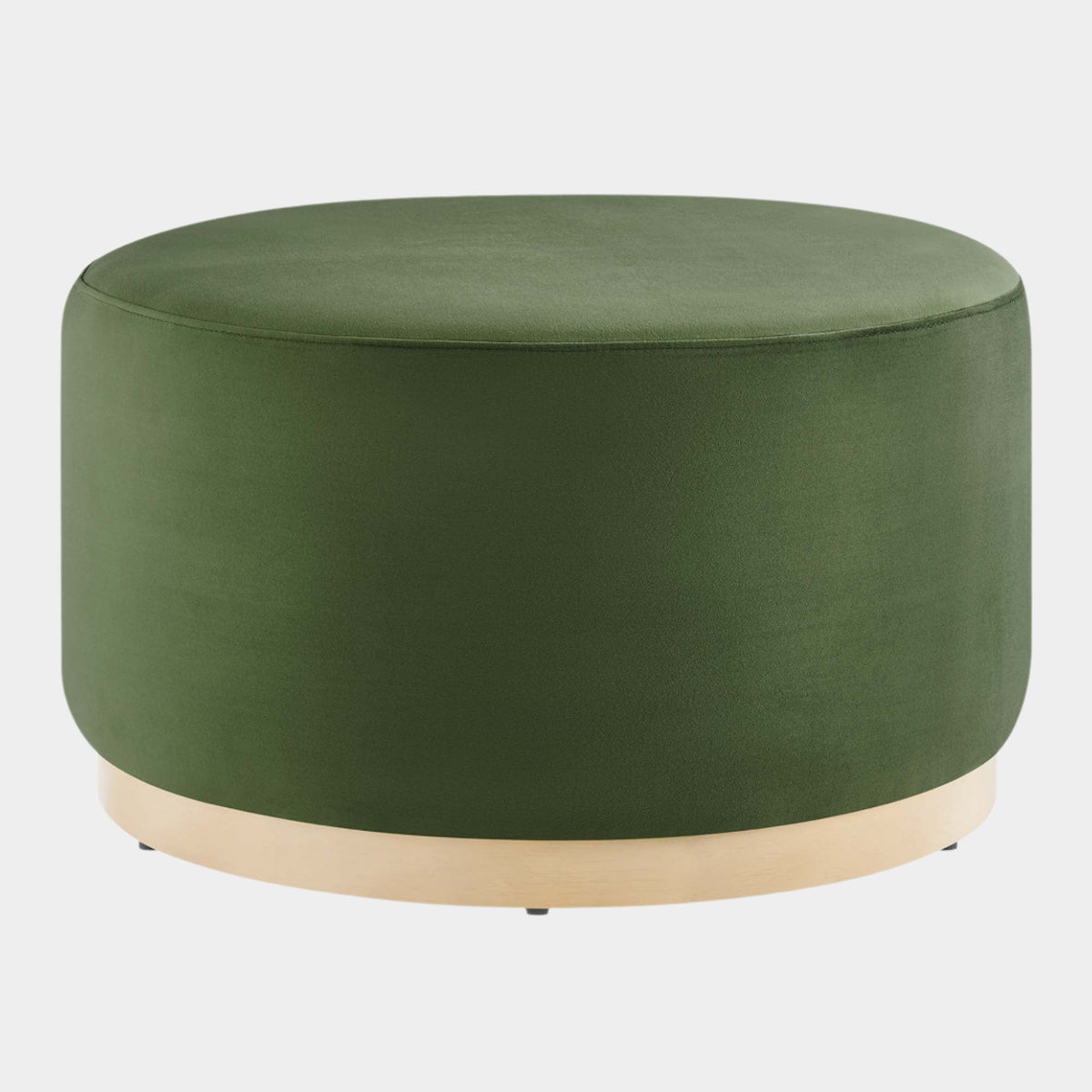 Tilden Large 29" Round Performance Velvet Upholstered Ottoman