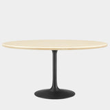 Lippa Oval Artificial Travertine Dining Table